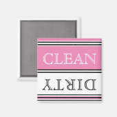 Moderne rosafarbene Geschirrspülmaschine Geschirrs Magnet (Vorderseite/Rückseite)