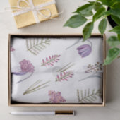 Moderne rosafarbene Lila Blütendusche Geburtstag Seidenpapier (Geschenk)