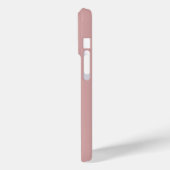 Moderne rosafarbene Monogramm-Name Case-Mate iPhone Hülle (Rückseite / Links)