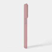 Moderne rosafarbene Monogramm-Name iPhone Hülle (Rechte Seite)