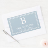 Moderne, rosafarbene, rechteckige Aufkleber (Umschlag)