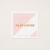 Moderne rosafarbene Schmuckkarte (Vorderseite)