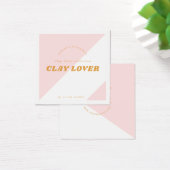 Moderne rosafarbene Schmuckkarte (Schreibtisch)