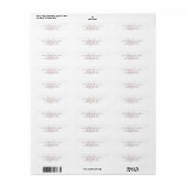 Moderne rosafarbene Schriftmonogramm (Vorne)