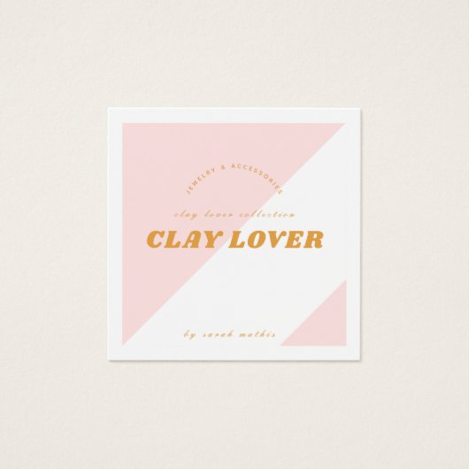 Moderne rosafarbene Teeklatte (Vorderseite)