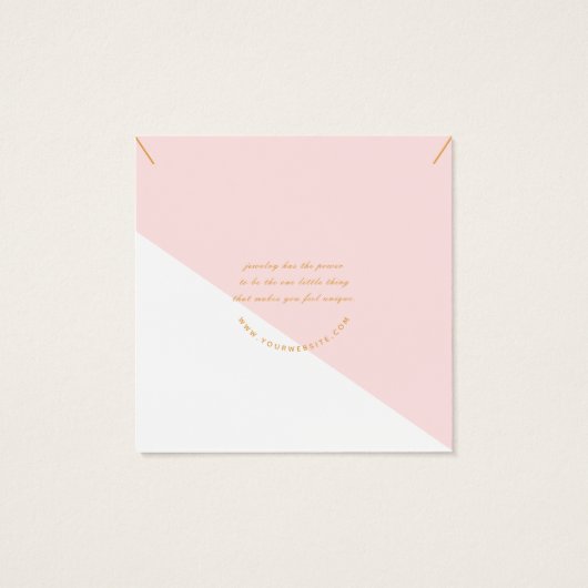 Moderne rosafarbene Teeklatte (Rückseite)