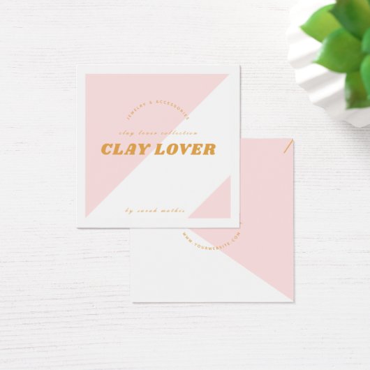 Moderne rosafarbene Teeklatte (Schreibtisch)