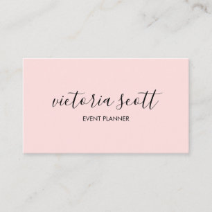 Moderne rosafarbene Visitenkarten Visitenkarte