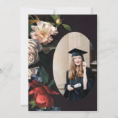 Moderne Rose Abschluss Einladung Vorlage (Rückseite)