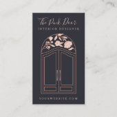 Moderne Rose Arch Eingang Front Door Marine Visitenkarte (Vorderseite)