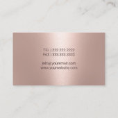 Moderne Rose - Augenarzt Visitenkarte (Rückseite)