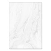 Moderne Rose aus weißem Marmor Gold Script Wedding Tischnummer (Rückseite)