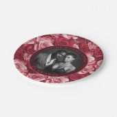 Moderne Rose Bachelorette Teller für frisch vermäh (Schrägansicht)