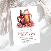 Moderne Rose Beer Galentine's Day Party Einladung