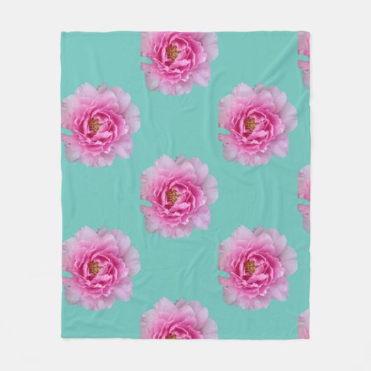 Moderne Rose Blume Petal Fleece Blanket (Vorderseite)