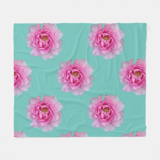 Moderne Rose Blume Petal Fleece Blanket (Vorderseite (Horizontal))