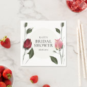 Moderne Rose Blumenkohl Brautparty Serviette (Beispiel)