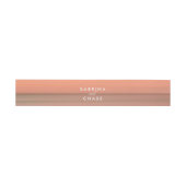 Moderne Rose Blush Wedding Einladung Belly Band (Flach)