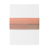 Moderne Rose Blush Wedding Einladung Belly Band (Rückseitenbeispiel)