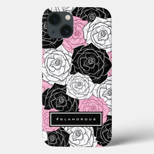 Moderne Rose Case-Mate iPhone Hülle (Rückseite)