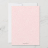 Moderne Rose Chic Wedding Save The Date (Rückseite)