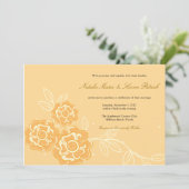 Moderne Rose - Einladungen zu Blumenhochzeiten (Stehend Vorderseite)