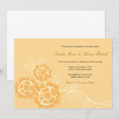 Moderne Rose - Einladungen zu Blumenhochzeiten (Vorne/Hinten)