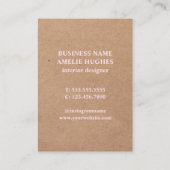 Moderne Rose für gedruckte Kraft Visitenkarte (Rückseite)