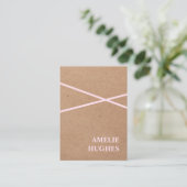 Moderne Rose für gedruckte Kraft Visitenkarte (Stehend Vorderseite)