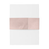 Moderne Rose für Hochzeiten mit Wasserfarbe Gold I Einladungsbanderole (Rückseitenbeispiel)