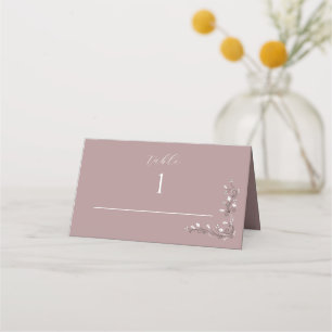 Moderne Rose für Hochzeitspaziergänge gedeckte Pla Platzkarte