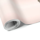 Moderne Rose für Schwarzen Glitzer Geschenkpapier (Rolleneckpunkt)