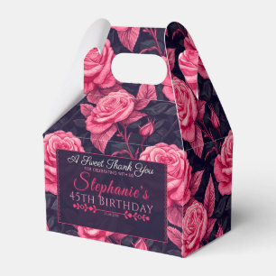 Moderne Rose Geburtstags-Gefälligkeitsbox für Gart Geschenkschachtel