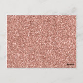 Moderne Rose Gold 40. Geburtstag Foto Save the Dat Postkarte (Rückseite)