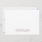 Moderne Rose Gold 4 FotoCollage Save the Date (Rückseite)