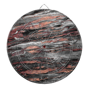 Moderne Rose Gold abstrakte Marmorfarbe Dartscheibe