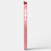 Moderne Rose Gold Agate Case-Mate iPhone Hülle (Rückseite / Links)