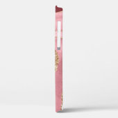 Moderne Rose Gold Agate Case-Mate iPhone Hülle (Rückseite / Links)