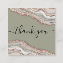 moderne Rose Gold agge Vielen Dank für Ihre Bestel