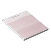 Moderne Rose Gold Aquarellfarben Ombre Notizblock (angewinkelt)