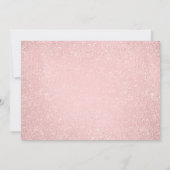Moderne Rose Gold Balloons Glitzer 60. Geburtstag Einladung (Rückseite)