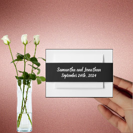 Moderne Rose Gold Border Einladungsbanderole