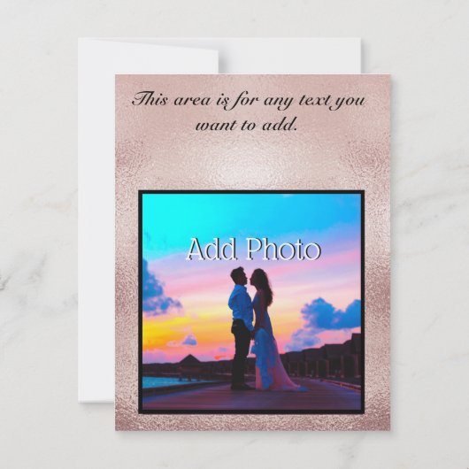 Moderne Rose Gold Burgund Blumen Elegante Veränder Save The Date (Rückseite)