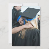 Moderne Rose Gold Chic Minimalistisches Foto Absch Einladung (Rückseite)