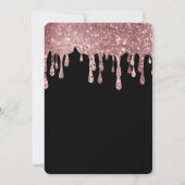 Moderne Rose Gold Chic Minimalistisches Foto Absch Einladung (Rückseite)