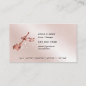 Moderne Rose Gold Cleaning Services Housekeeping Visitenkarte (Rückseite)