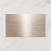 Moderne Rose Gold Ernennung Erinnerung Terminkarte (Rückseite)