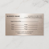 Moderne Rose Gold Ernennung Erinnerung Terminkarte (Vorderseite)
