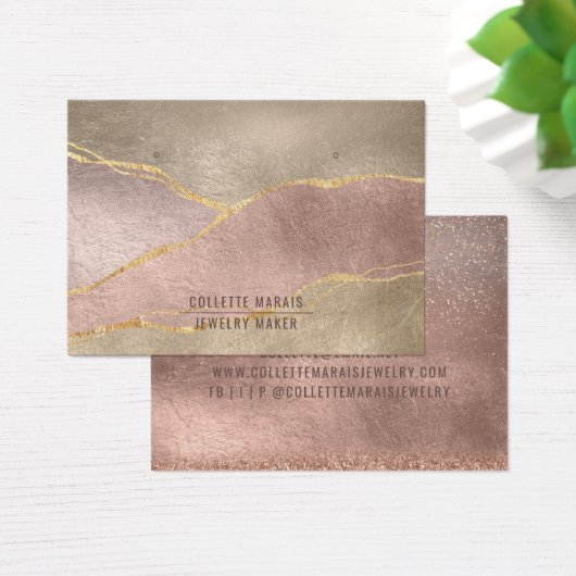 Moderne Rose Gold Foil Gold Glitzer Oog Display (Schreibtisch)