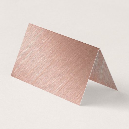 Moderne Rose Gold Foil Script ändern Datum Card Visitenkarten (Rückseite)